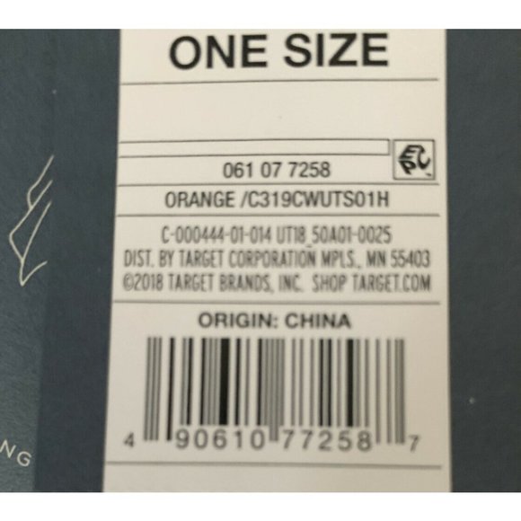 Women's Orange Heathered Woven Knit Scarf NEW - Picture 4 of 4